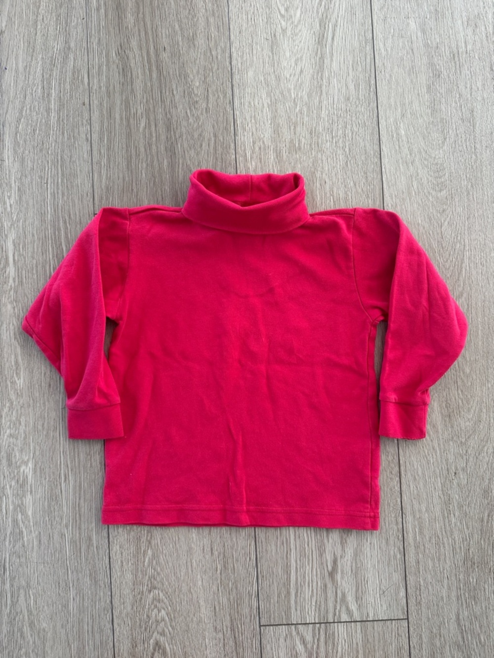 Lands End red Turtleneck Long-Sleeve Top vintage toddler 4T